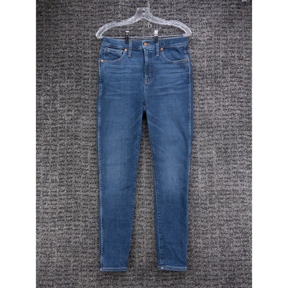 Madewell Denim - Madewell Jeans Womens  30x28.5 (Tag 28) Blue 10" High Rise Skinny Stretch Denim